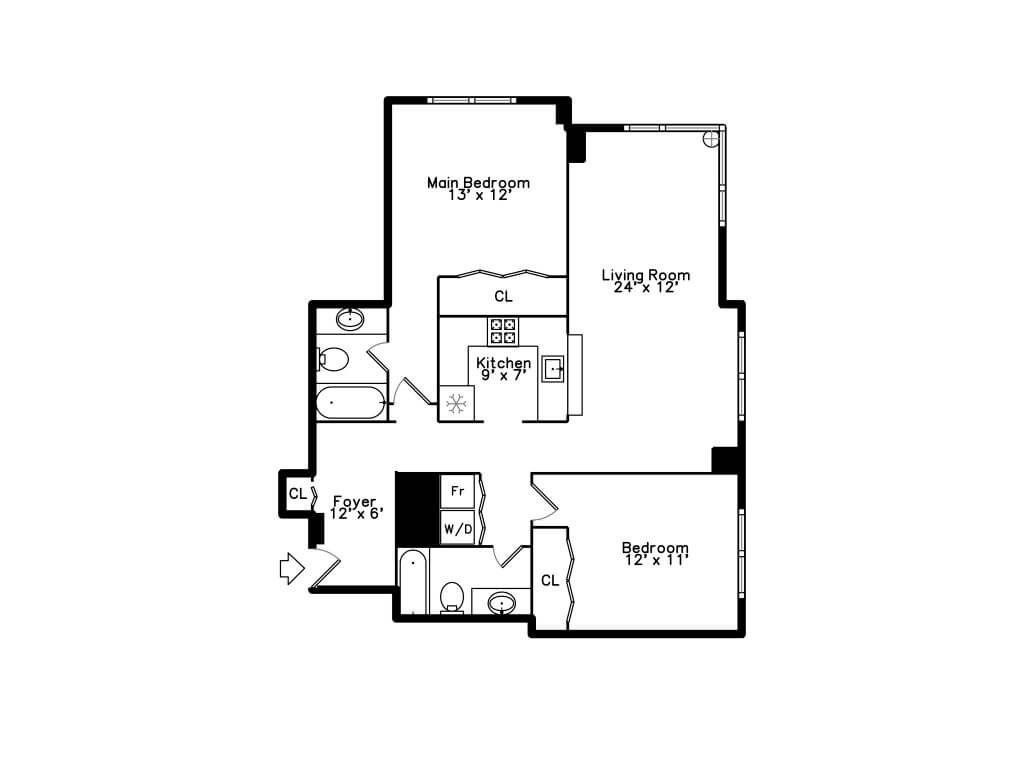 Unit 422 - Floorplan